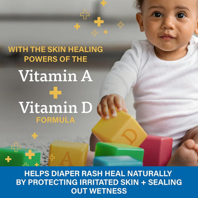 Pomada Para Assaduras A+D Treat & Heal 454G - Fórmula Suave com Aloe
